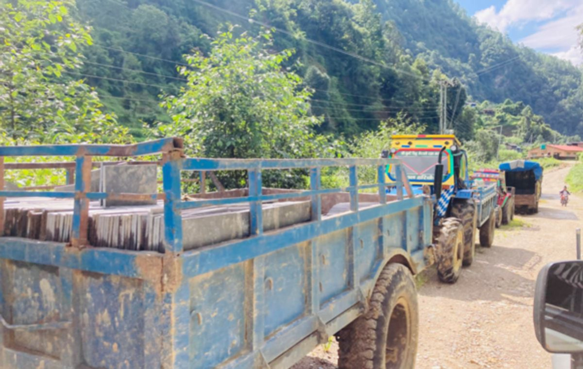 नेपालका मुख्य सहरमा निर्यात हुन्छ ताराखोलाको ढुङ्गा, गत बर्ष ३१ लाख रुपैयाँ आम्दानी