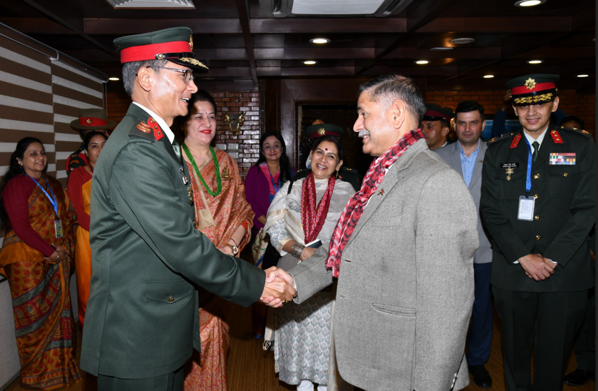 भारतीय स्थल सेनाध्यक्ष जनरल उपेन्द्र द्विवेदीको औपचारिक भ्रमण सम्पन्न